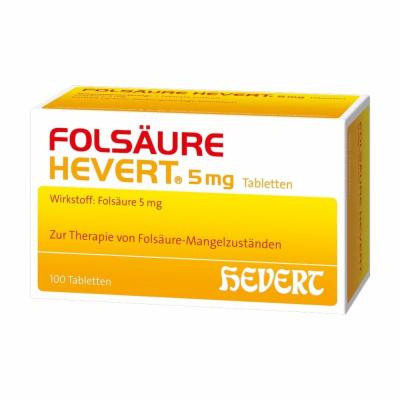 FOLSÄURE HEVERT 5 mg Tabletten